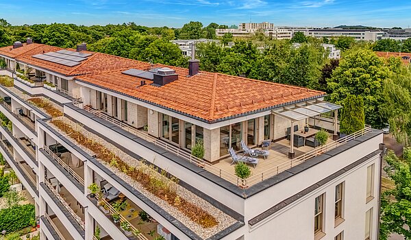 Penthouse с 3.5 комнатами | München-Oberföhring | 70237 | Luftaufnahme