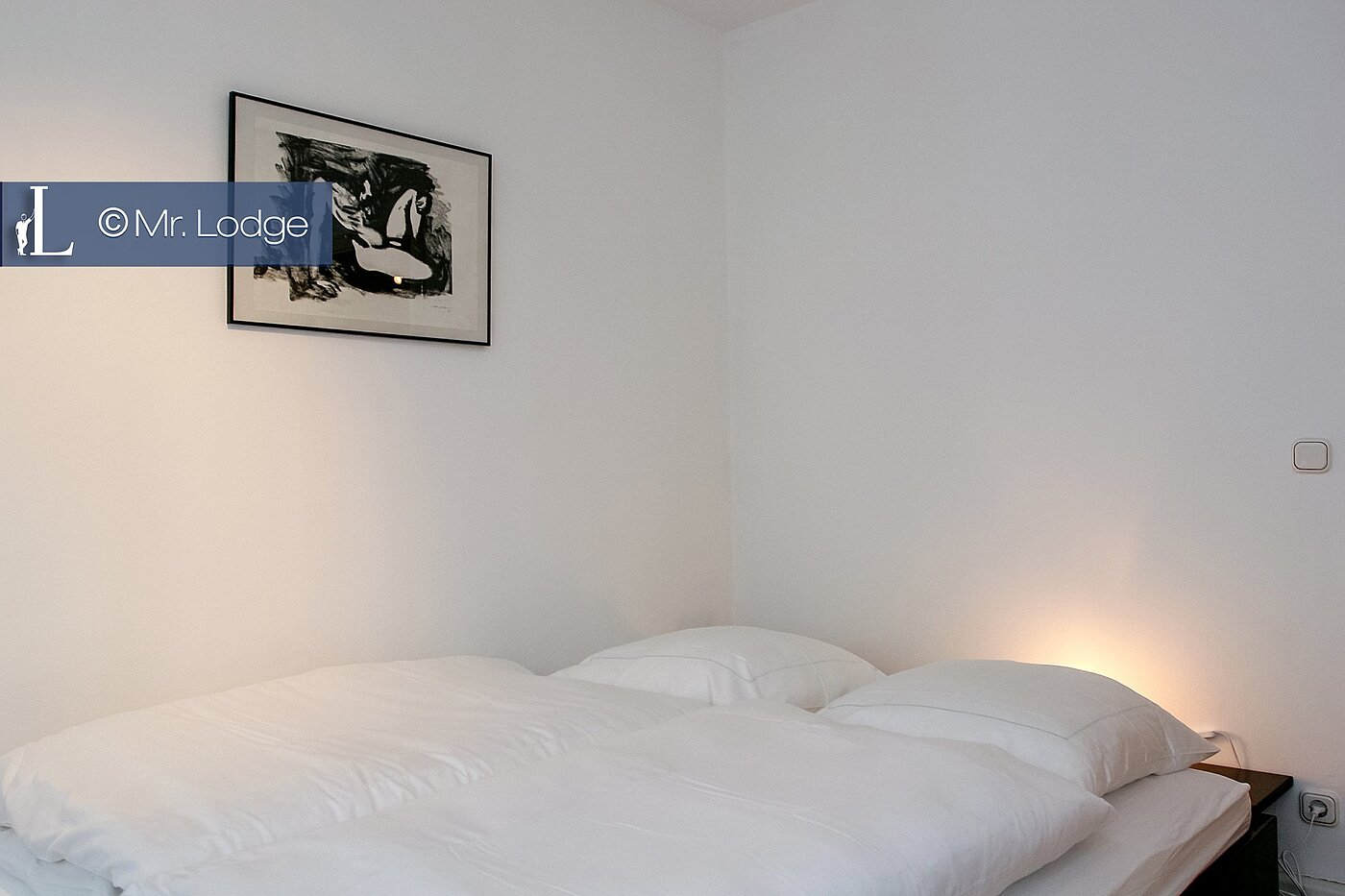 Квартира в многоэтажно доме с 2 комнатами | München-Isarvorstadt | 1709ML2 | Bett, Schlafzimmer