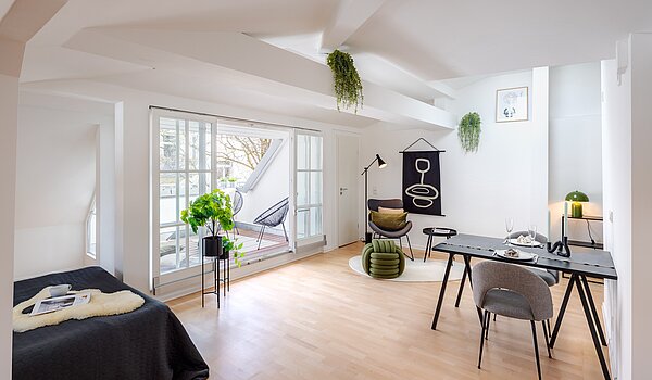 Мансардная квартира с 1 комнатная | München-Sendling | 700402 | Ideale Raumnutzung