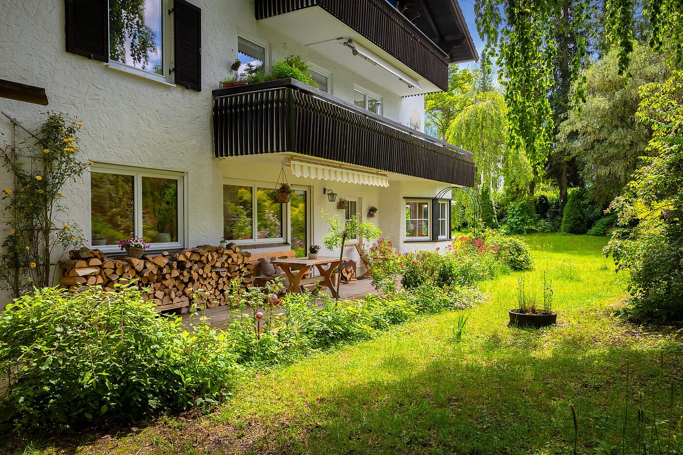 Плоский с 2.5 комнатами | Kreuth | 701351 | Garten