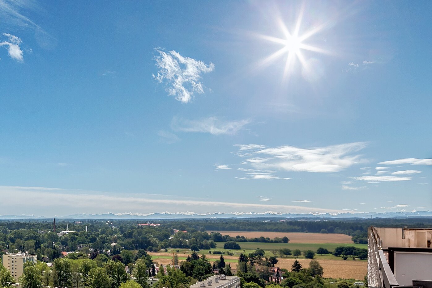 Квартира в многоэтажно доме с 1 комнатная | München-Forstenried | 2111ML1 | ...sowie zu den Alpen