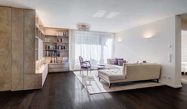 Квартира в многоэтажно доме с 3 комнатами | München-Schwabing | 1511ML1 | Wohnzimmer