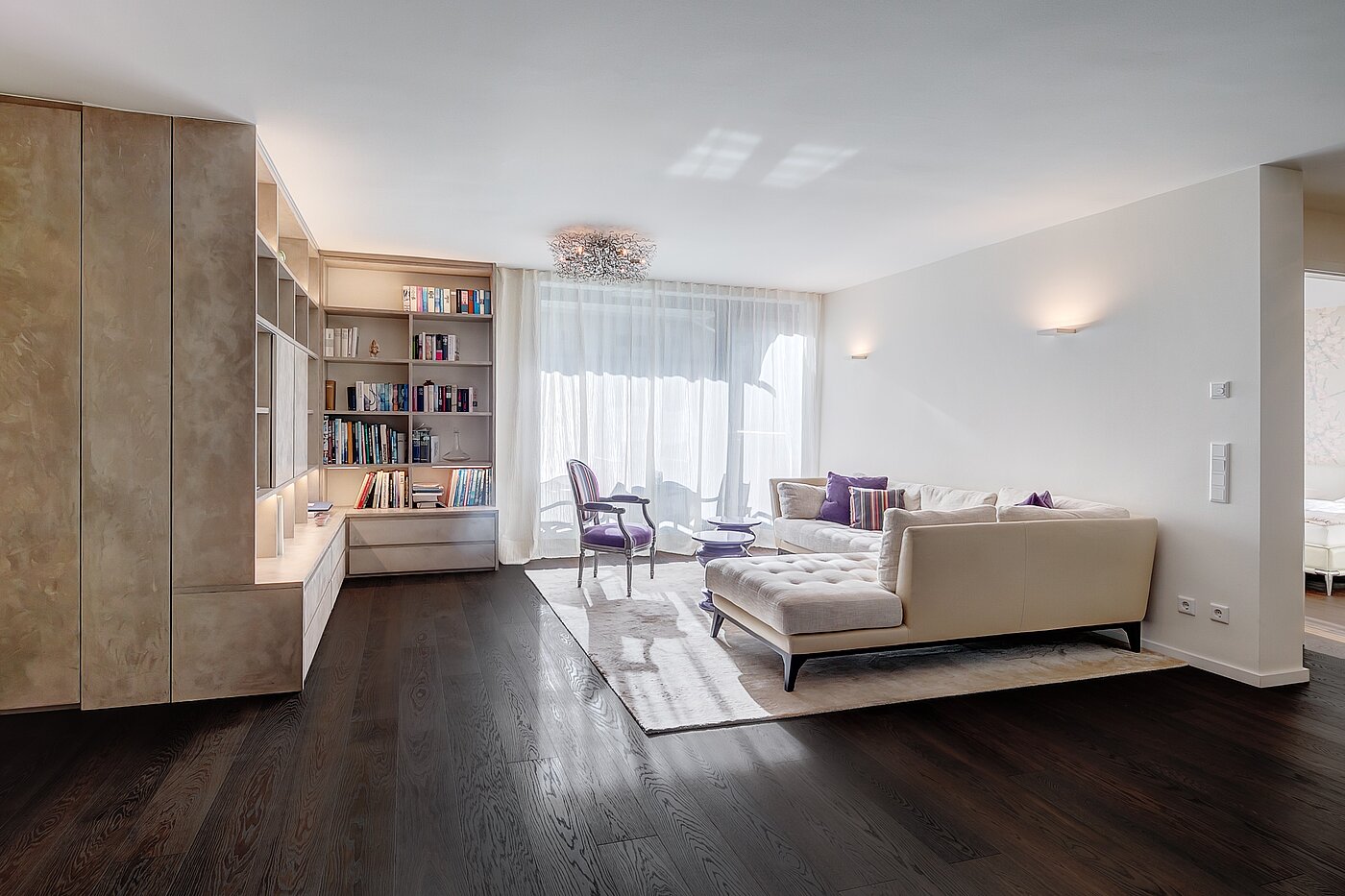Квартира в многоэтажно доме с 3 комнатами | München-Schwabing | 1511ML1 | Wohnzimmer
