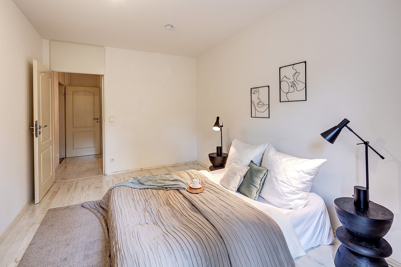 Плоский с 2.5 комнатами | München-Harlaching | 70018 | ...Schlafzimmer mit...