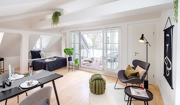 Мансардная квартира с 1 комнатная | München-Sendling | 700402