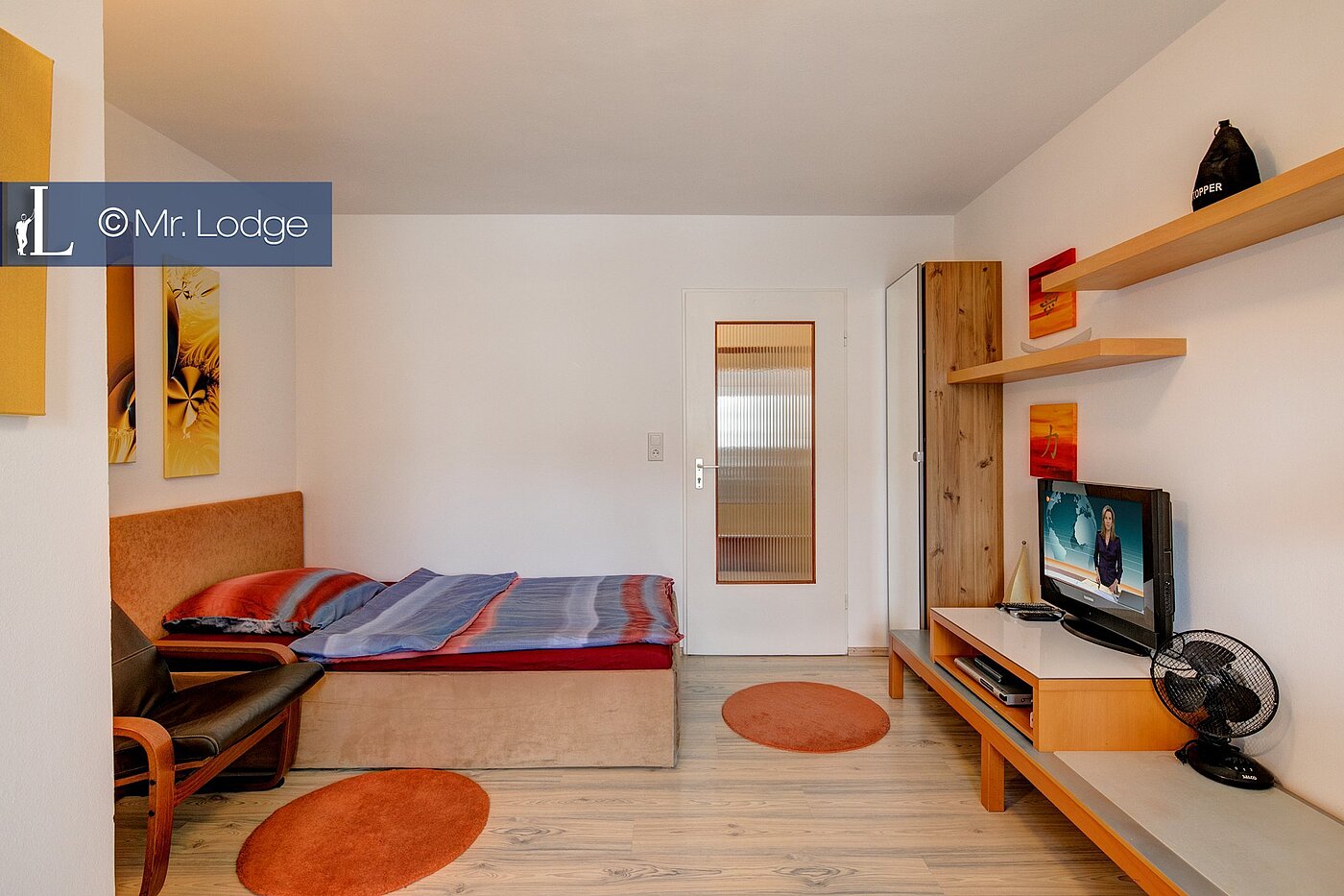 Квартира в многоэтажно доме с 1 комнатная | München-Milbertshofen | 1710ML5 | Blick zum Bett