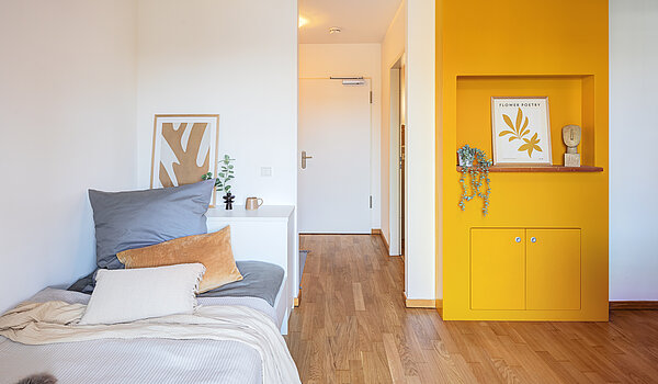 Apartment с 1 комнатная | München-Ramersdorf | 70415 | Wohn- und Schlafzimmer