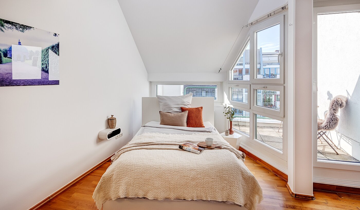 Квартира в многоэтажно доме с 1 комнатная | München-Maxvorstadt | 70165 | Erholsames Schlafen