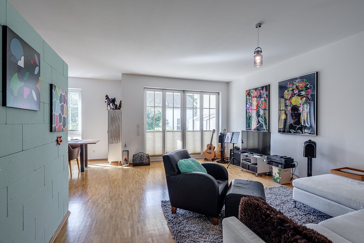Квартира в многоэтажно доме с 3 комнатами | München-Solln | 1809ML1 | Helles Wohnzimmer