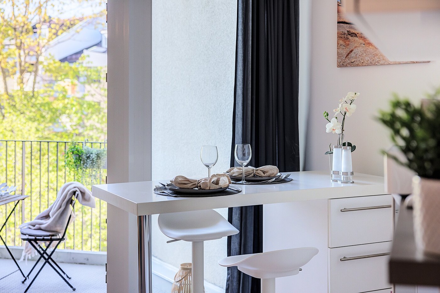 Apartment с 1.5 комнатами | München-Bogenhausen | 70378 | ...und Essbereich