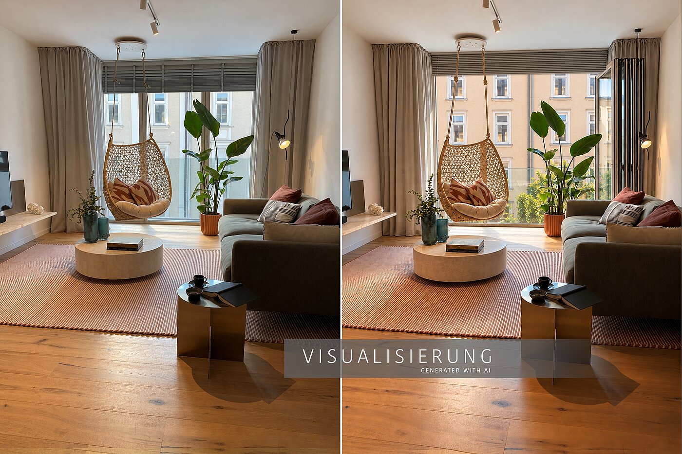 Квартира в многоэтажно доме с 2 комнатами | München-Isarvorstadt | 70459 | ...und Faltfenster-Innen