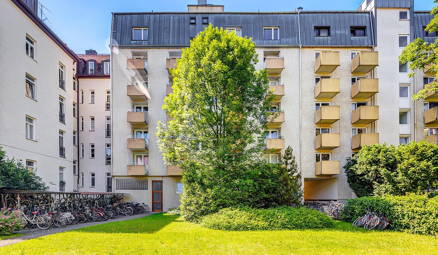 Квартира в многоэтажно доме с 1 комнатная | München-Schwabing | 2210ML3 | ...Gartenansicht
