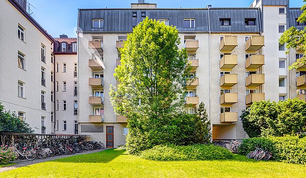 Квартира в многоэтажно доме с 1 комнатная | München-Schwabing | 2210ML3 | ...Gartenansicht