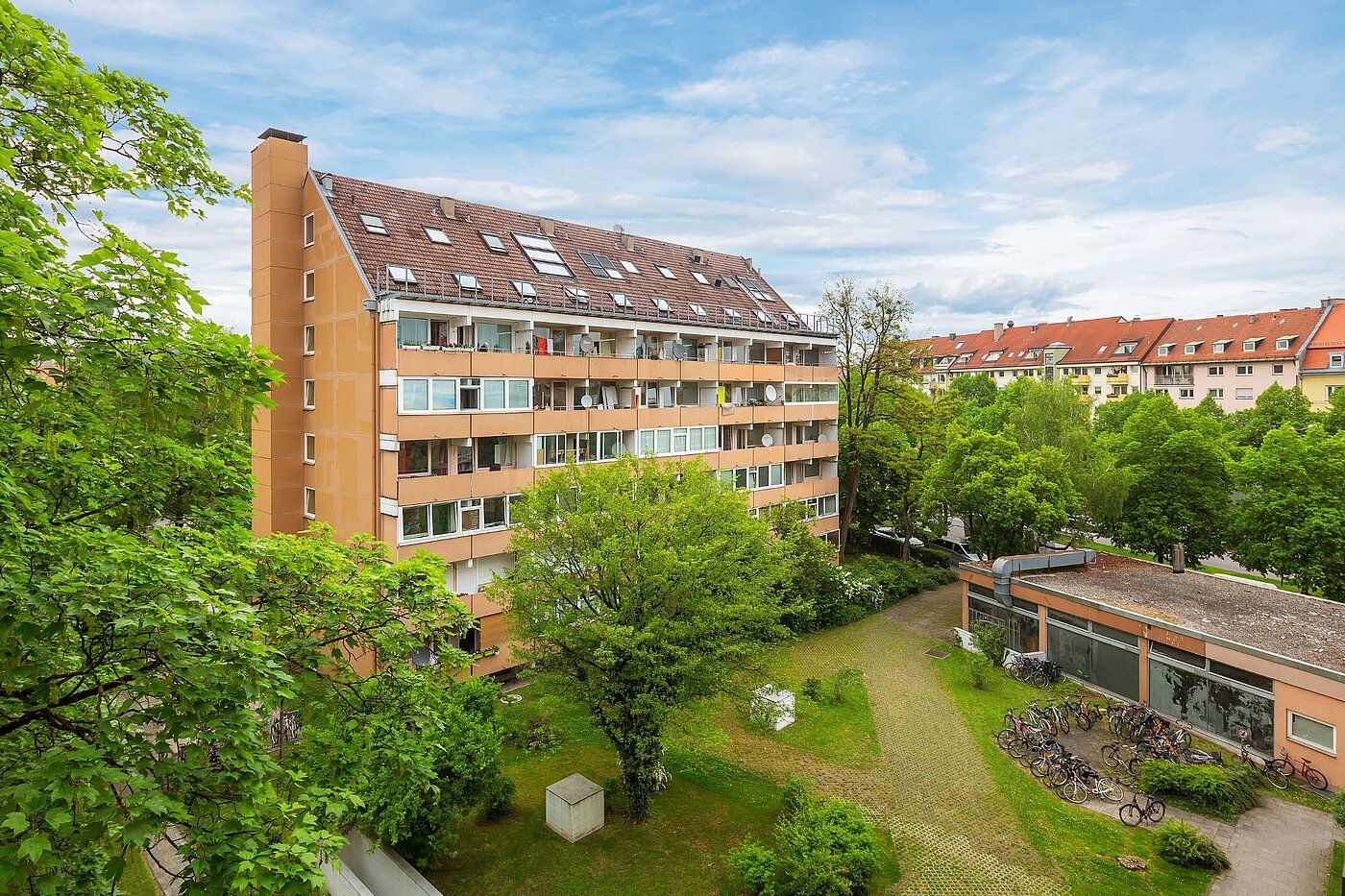 Квартира в многоэтажно доме с 1 комнатная | München-Nymphenburg | 2102ML7 | ...vom 4.OG in den Innenhof
