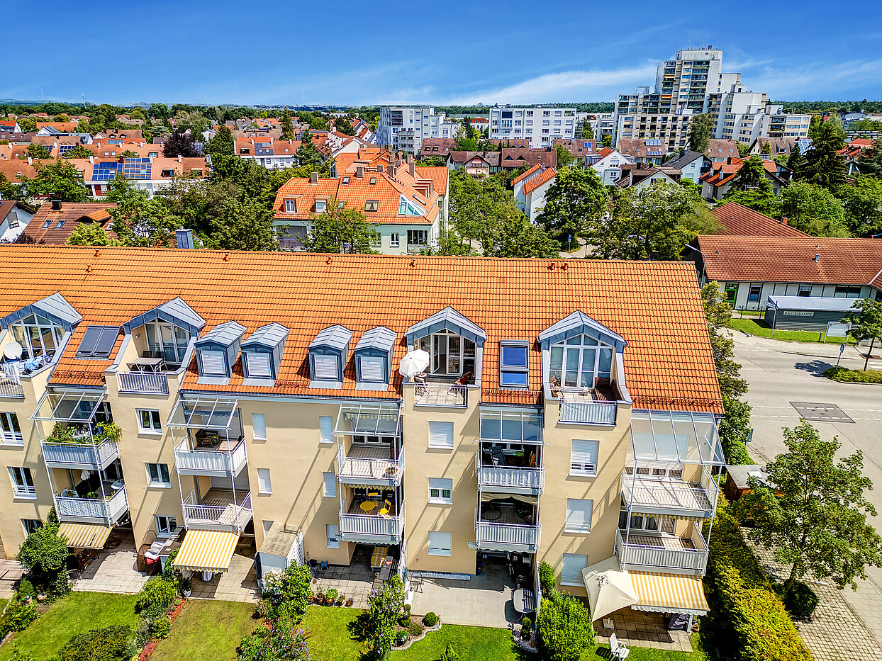 Квартира в многоэтажно доме с 2 комнатами | Unterschleißheim | 70138 | Gartenansicht