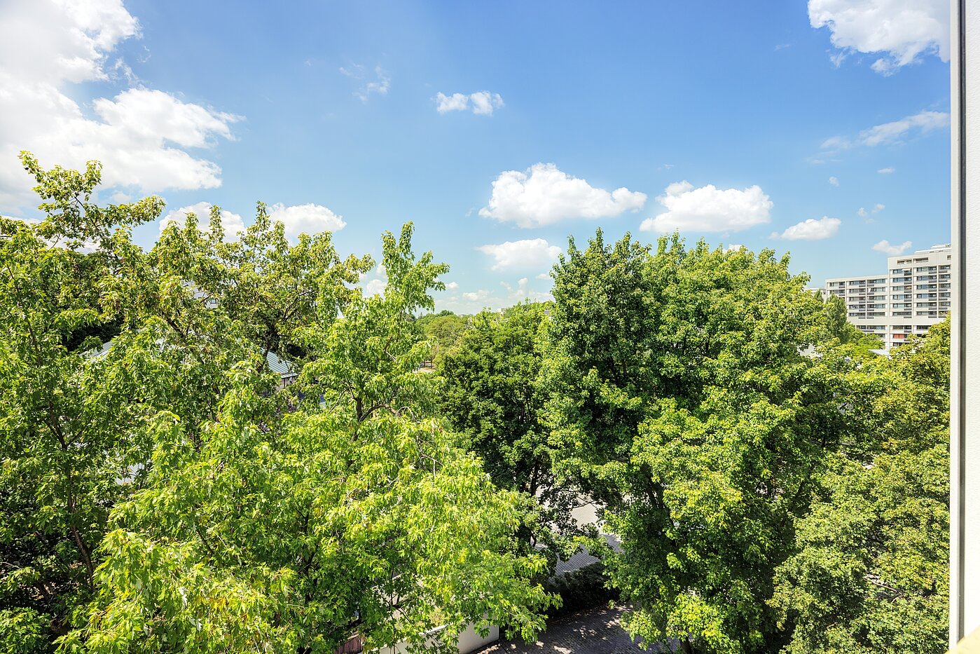 Квартира в многоэтажно доме с 2 комнатами | München-Hadern | 704101 | Ausblick vom Wintergarten
