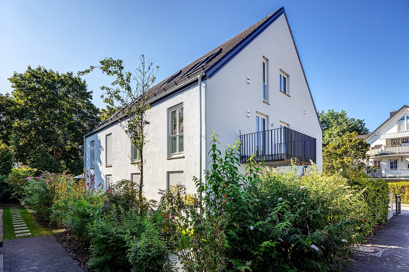 Дуплекс с 4 комнатами | München-Obermenzing | 701553 | Ansicht vom Innenhof aus
