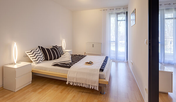 Плоский с 2 комнатами | München-Feldmoching | 70424 | Schlafzimmer mit...