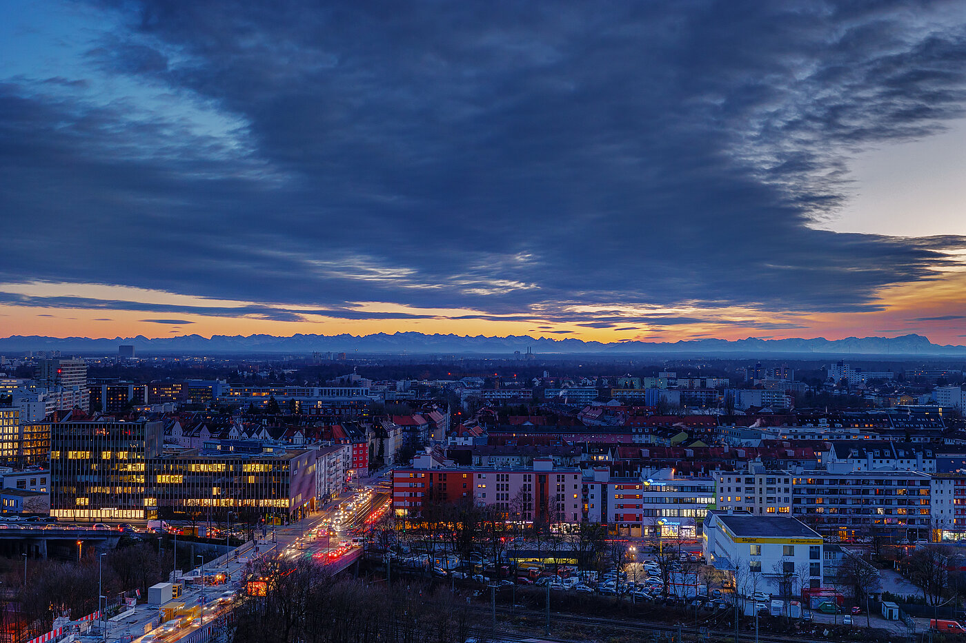 Apartment с 1.5 комнатами | München-Neuhausen | 70179 | Nächtliche Impressionen von der Dachterrasse