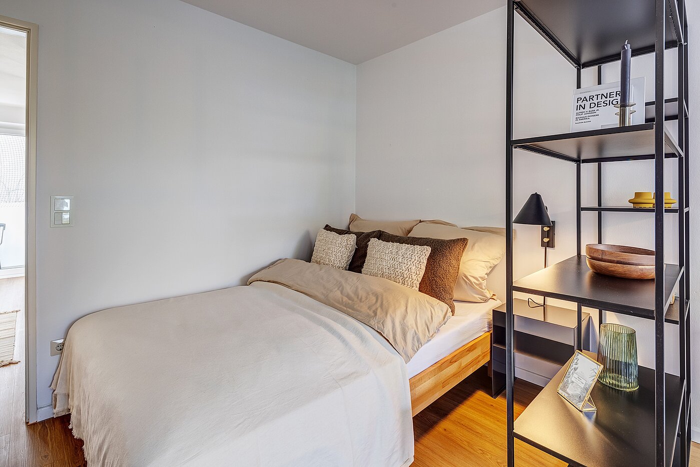 Квартира в многоэтажно доме с 1 комнатная | München-Maxvorstadt | 700022 | Schlafbereich mit Doppelbett