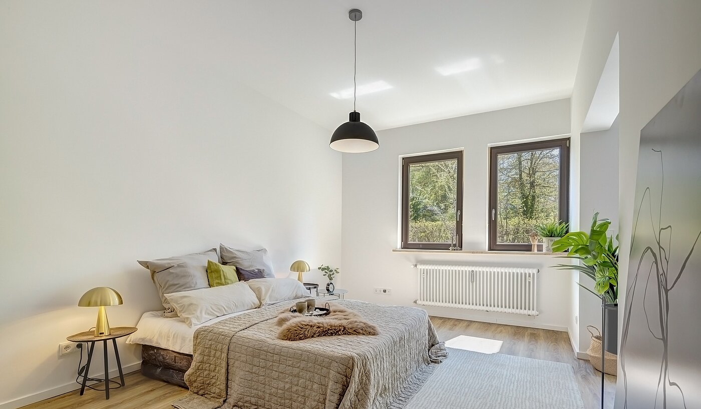 Квартира в многоэтажно доме с 2.5 комнатами | München-Obermenzing | 700191 | Schlafzimmer...