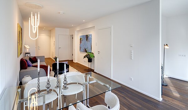 Terrassenwohnung с 2 комнатами | München-Harlaching | 70372 | Einladender Essplatz