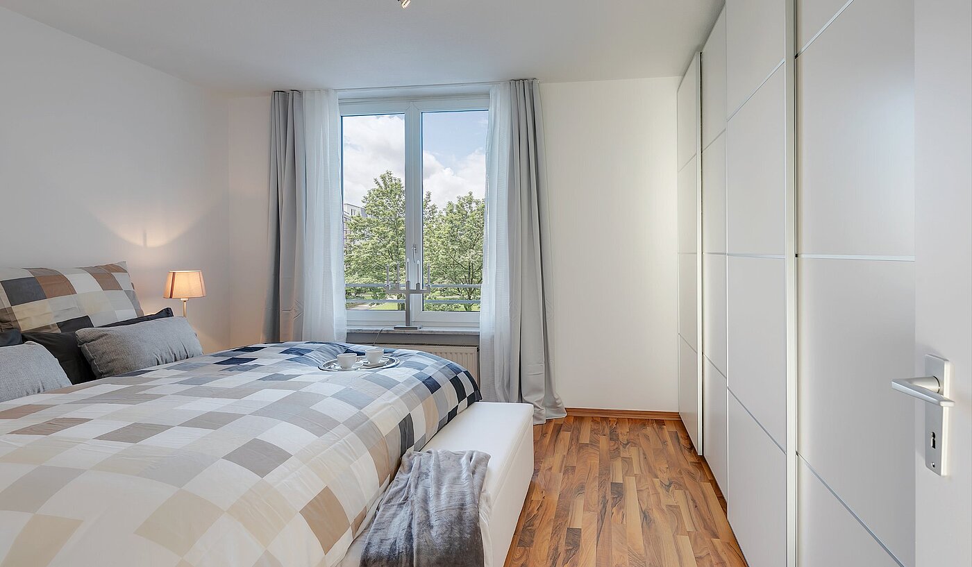 Квартира в многоэтажно доме с 2 комнатами | München-Oberföhring | 2007ML8 | Schlafzimmer