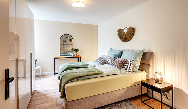 Квартира в многоэтажно доме с 3 комнатами | Unterhaching | 70421 | Schlafzimmer mit...