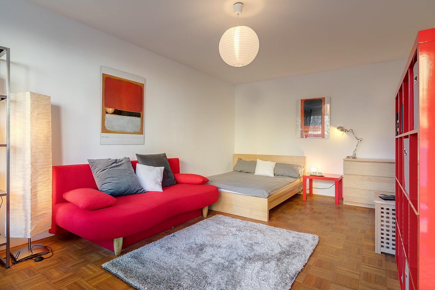 Квартира в многоэтажно доме с 1 комнатная | München-Neuhausen | 2301ML8 | Gemütlicher Wohn- Schlafbereich