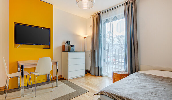 Квартира в многоэтажно доме с 1 комнатная | München-Ramersdorf | 70428 | Einrichtungsbeispiel