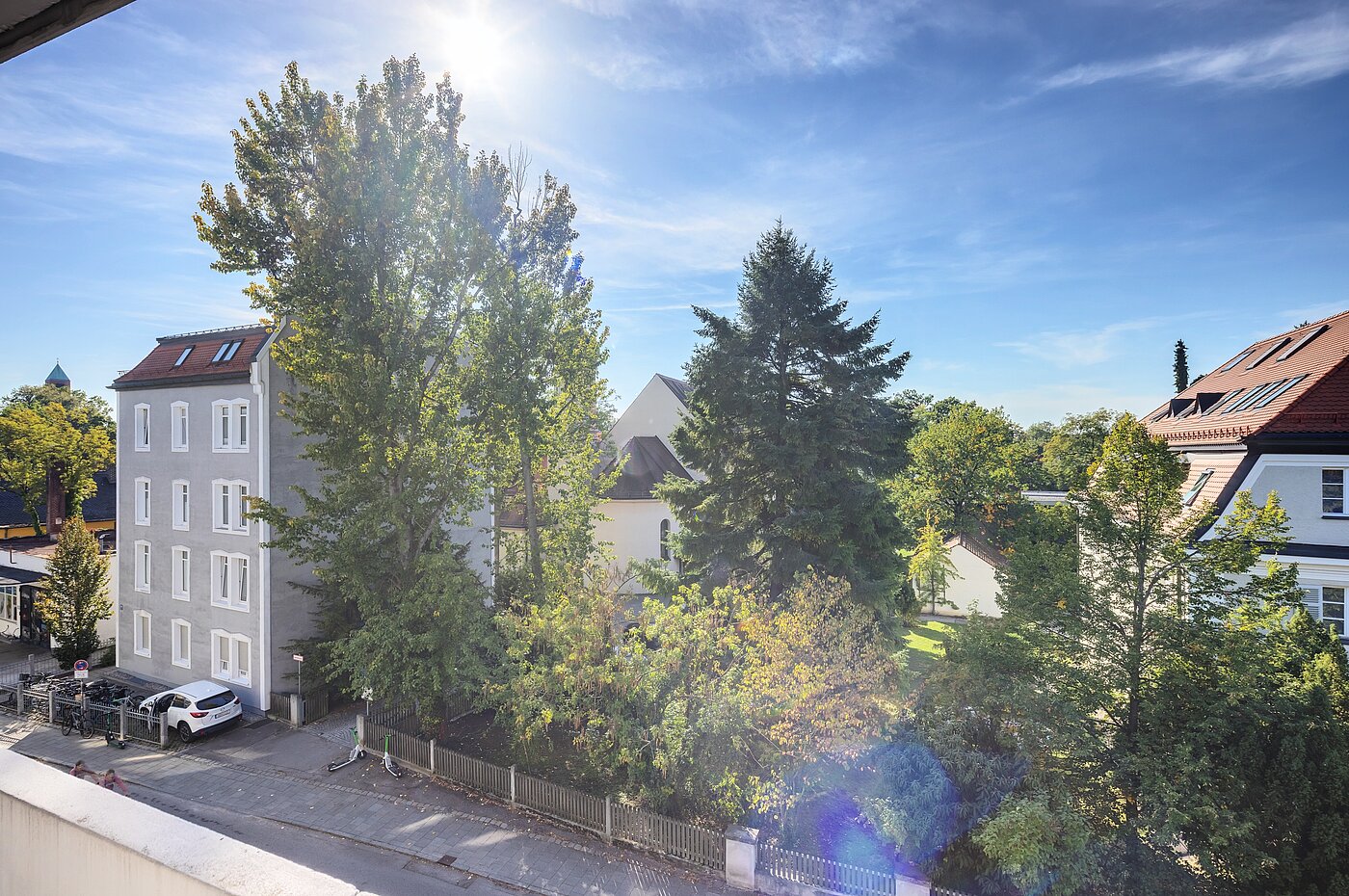 Apartment с 1 комнатная | München-Laim | 70503 | Blick vom Balkon