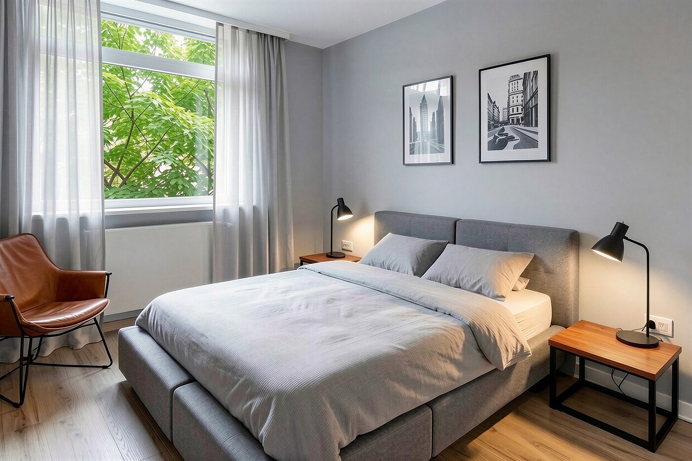 Квартира в многоэтажно доме с 4 комнатами | München-Aubing | 70276 | KI-generiertes Möblierungsbeispiel