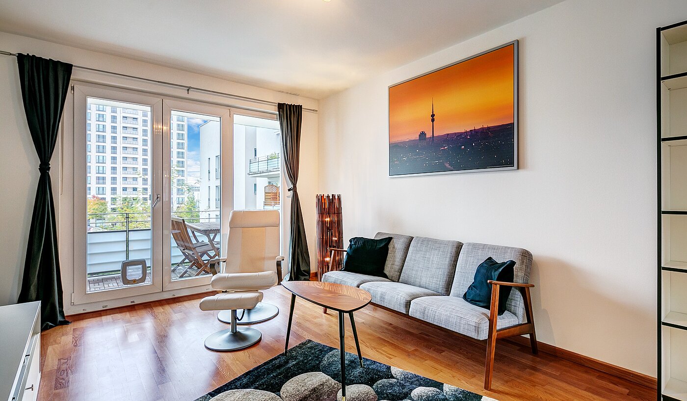 Квартира в многоэтажно доме с 2.5 комнатами | 70020 | Wohnzimmer