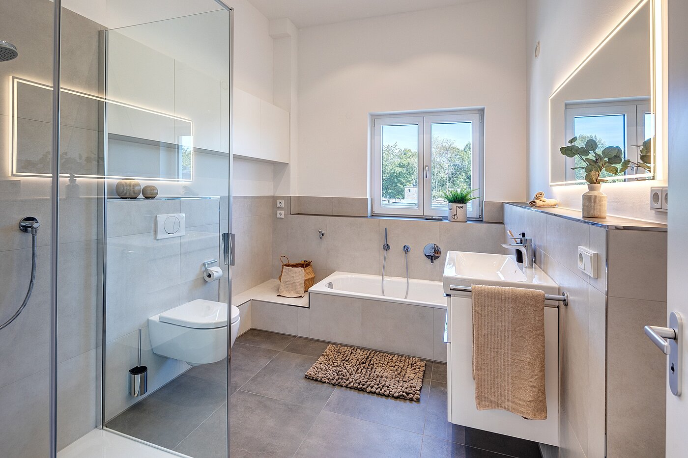 Дуплекс с 4 комнатами | München-Obermenzing | 701553 | Helles Bad mit Badewanne...