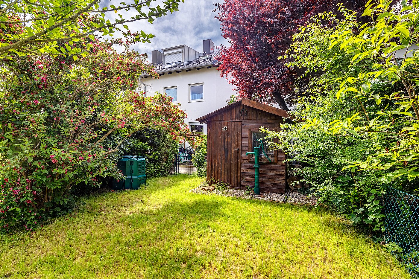 Таун-хаус с 4 комнатами | Maisach | 70125 | Garten mit Gartenhaus