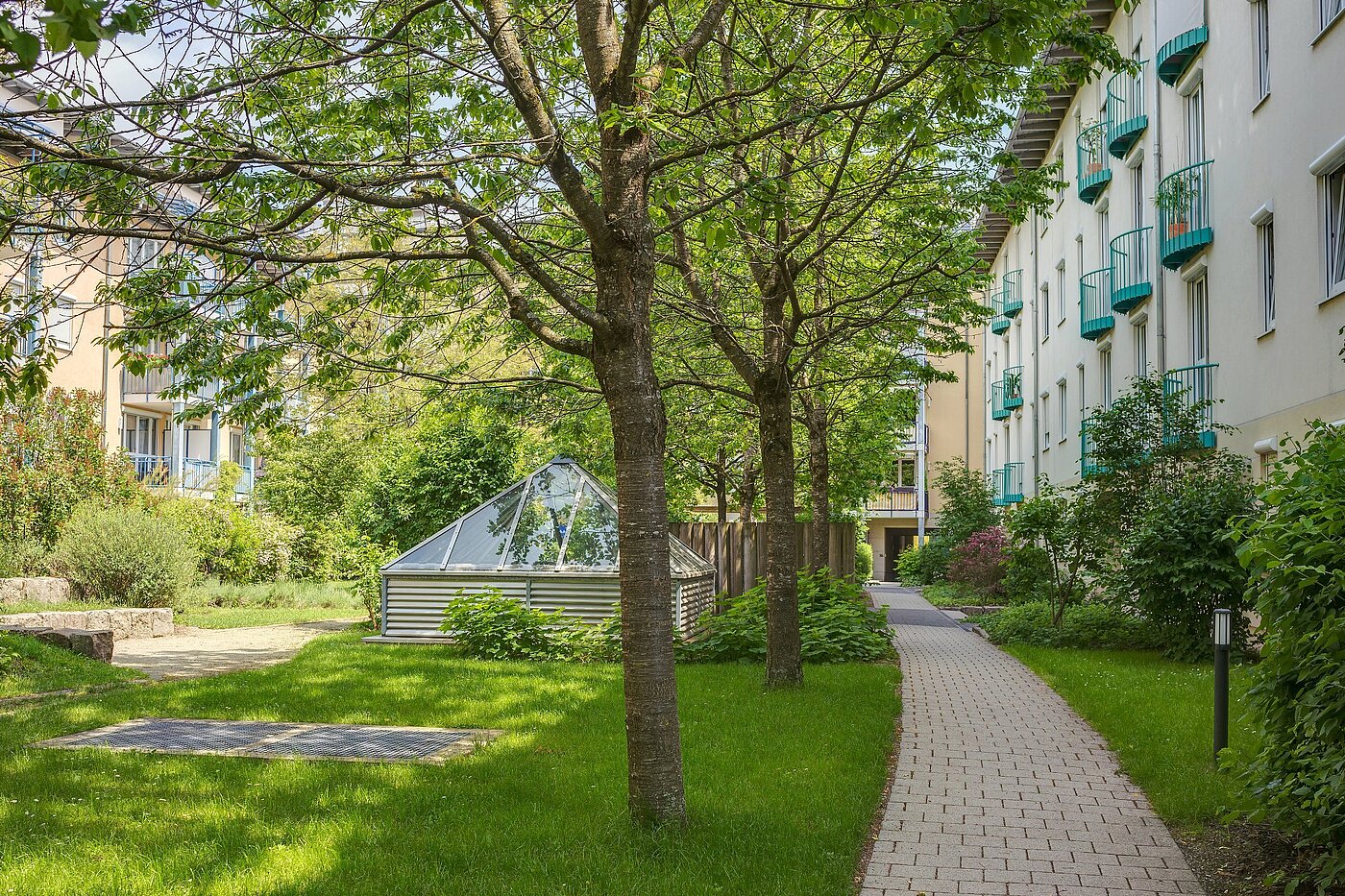 Плоский с 1.5 комнатами | München-Obersendling | 1805ML2 | ....grünen Innenhof