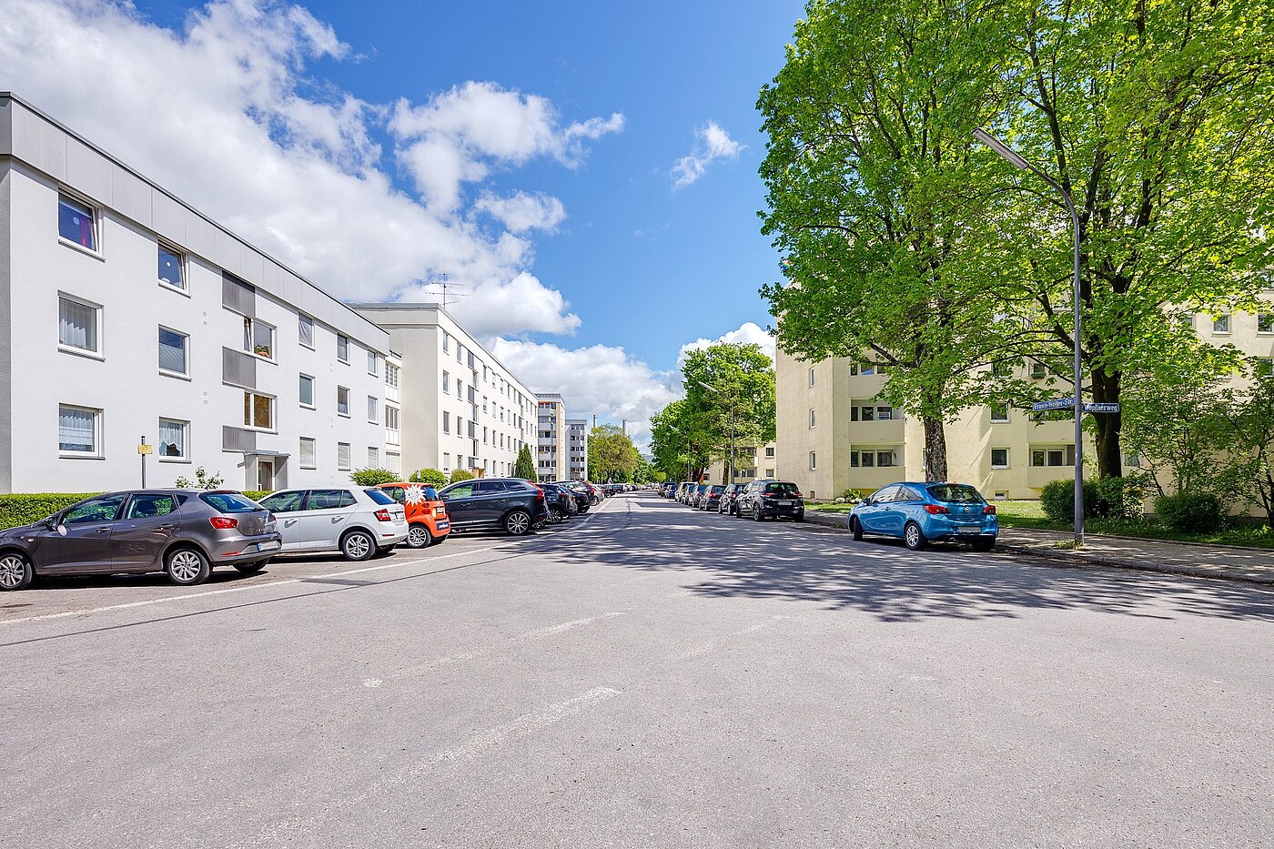 Квартира в многоэтажно доме с 1 комнатная | München-Oberföhring | 2104ML2 | Blick i.d. Franz-Wolter-Straße