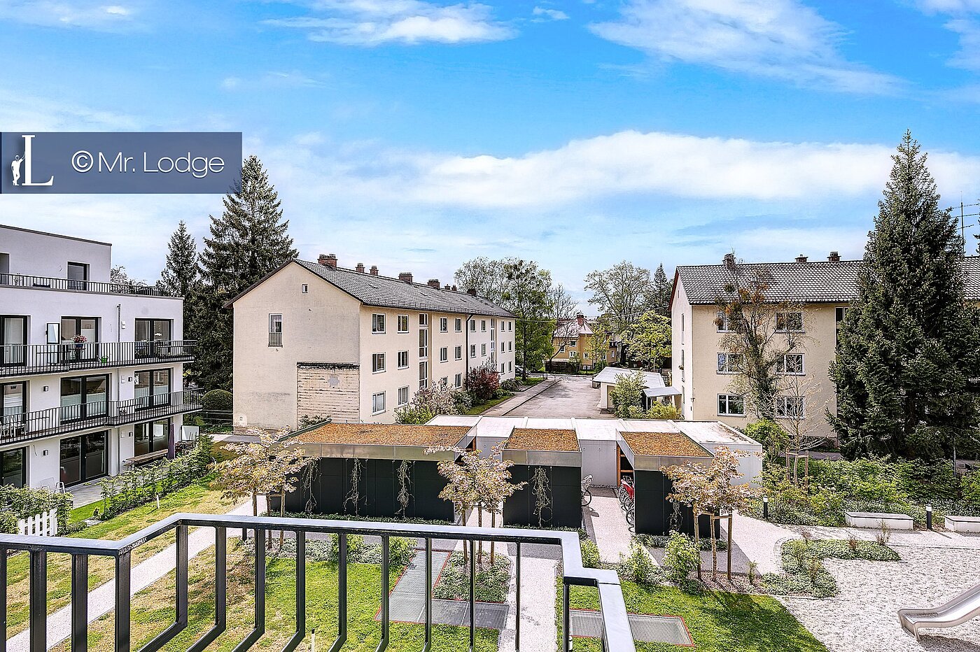 Квартира в многоэтажно доме с 2 комнатами | München-Sendling-Westpark | 1801ML3 | Blick vom Balkon