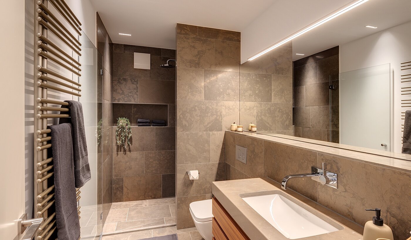 Квартира в многоэтажно доме с 3 комнатами | 70046 | Luxuriöses Gäste-Bad...