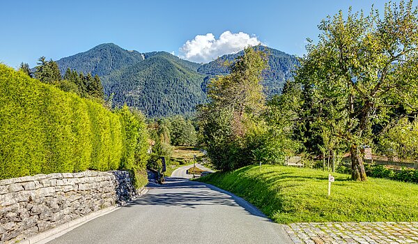 Угловой террасный дом с 3 комнатами | Kreuth | 70037 | Auffahrt zum Grundstück