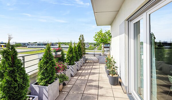 Penthouse с 3 комнатами | München-Riem | 70468 | ...umlaufenden Terrasse