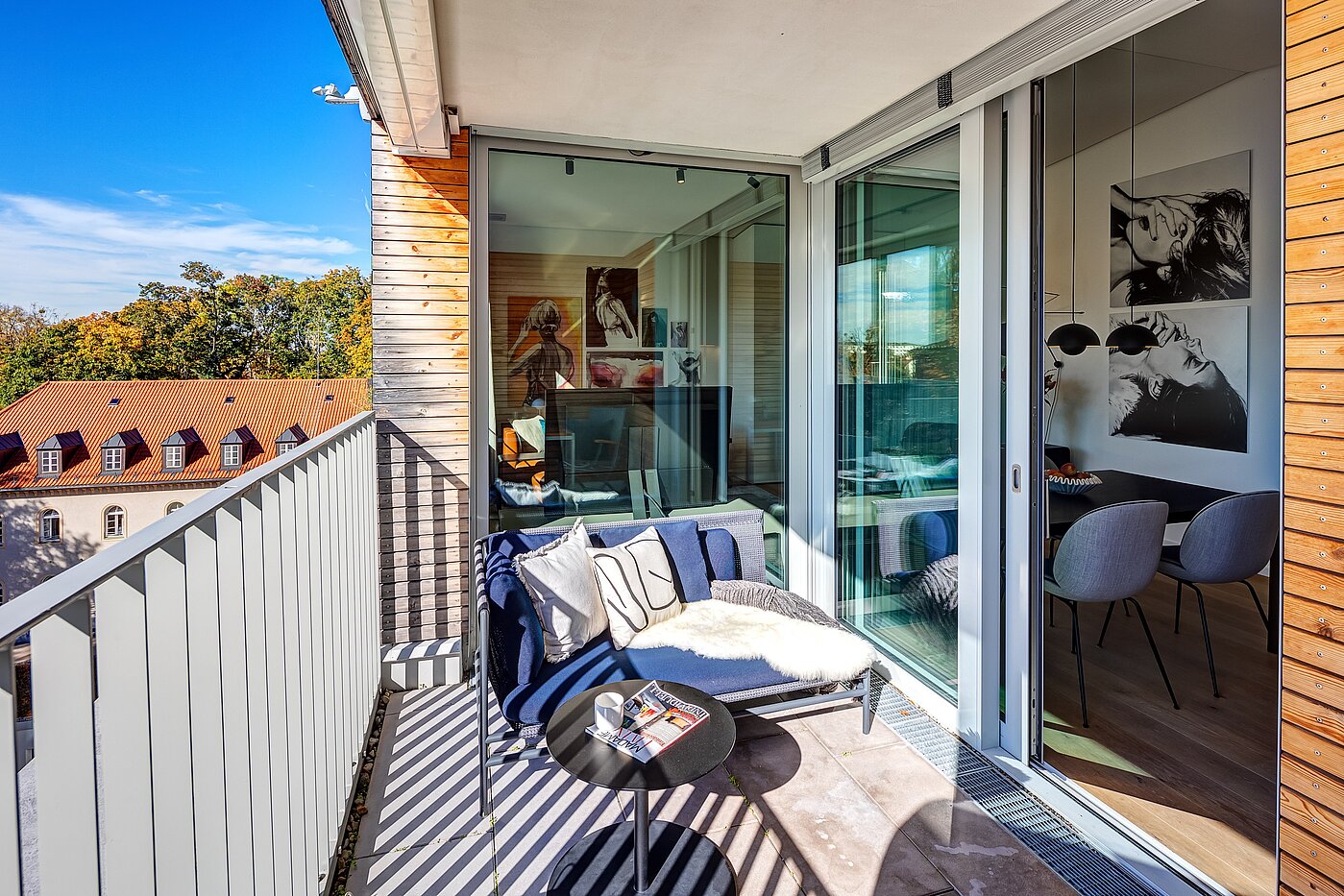 Мансардная квартира с 2 комнатами | München-Maxvorstadt | 701661 | ...der Süd-Loggia