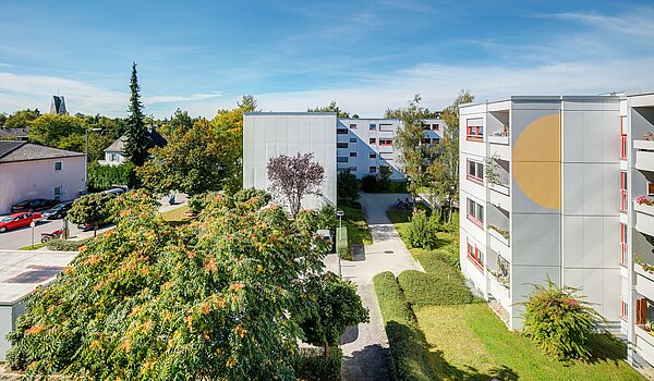 Квартира в многоэтажно доме с 2.5 комнатами | München-Hadern | 70393 | Ausblick von der Loggia