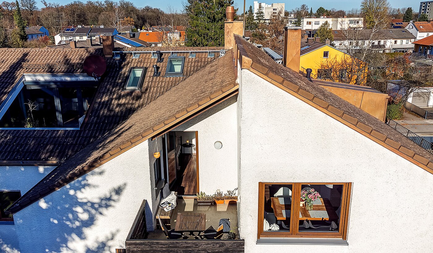 Квартира в многоэтажно доме с 2 комнатами | München-Untermenzing | 70177 | Blick auf den Balkon