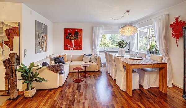 Угловой террасный дом с 3 комнатами | Kreuth | 70037 | Heller Wohn- und Essbereich...