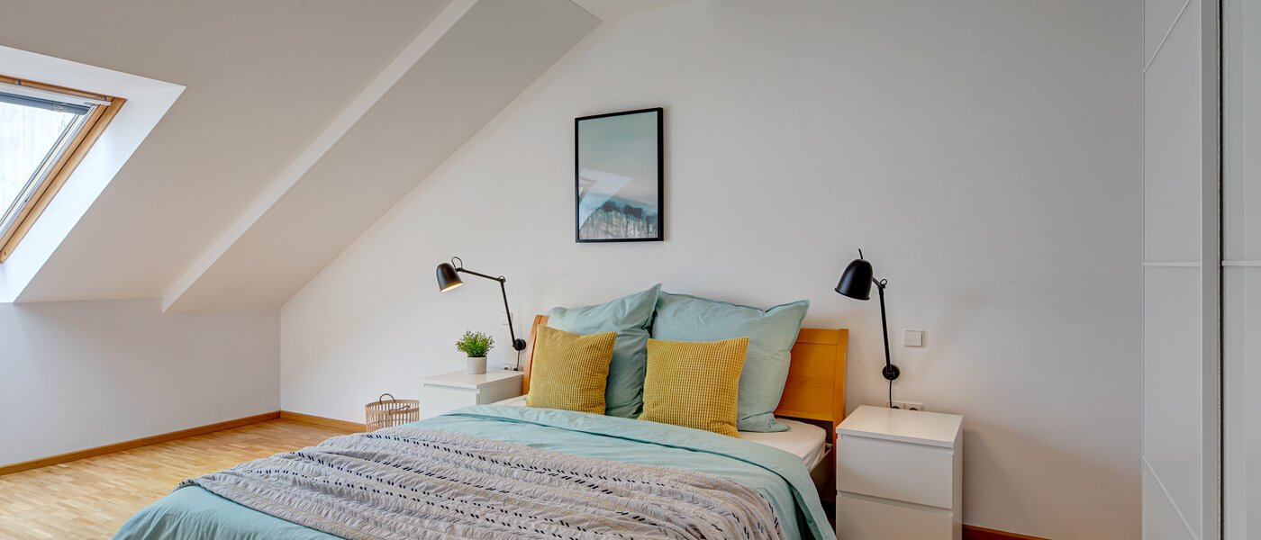 мансардная квартира München Maxvorstadt - Museumsviertel 01 3-я спальная комната 1