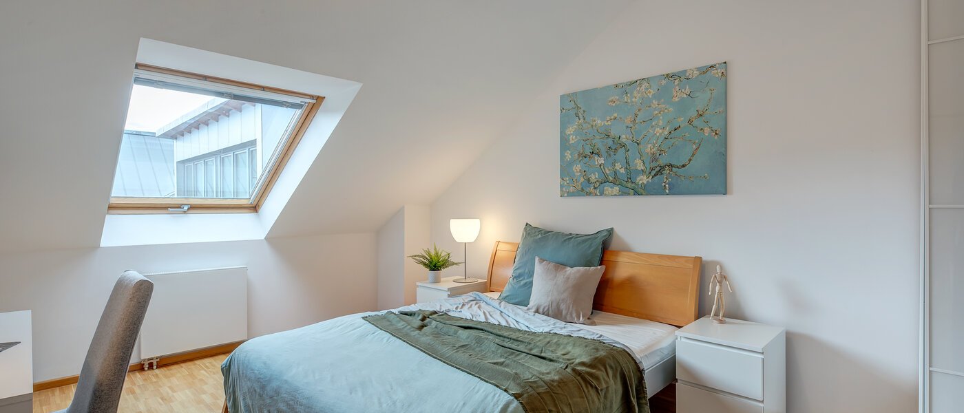мансардная квартира München Maxvorstadt - Museumsviertel 01 1-я спальная комната 1
