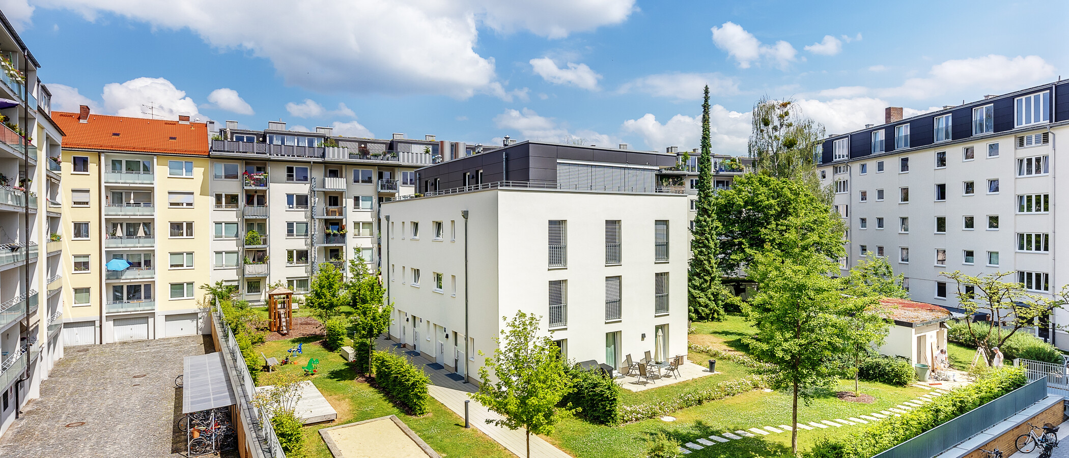 квартира München Neuhausen 03 вид из окна 10004