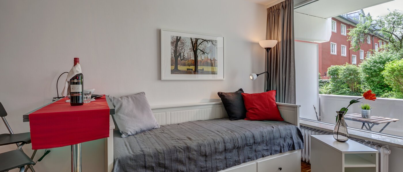 квартира München Schwabing-Nord (zw. Leopoldstraße & Englischen Garten) 01 зона для сна 10010