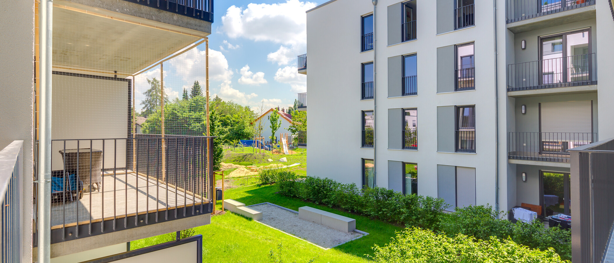 квартира München Moosach 02 вид из окна 10026